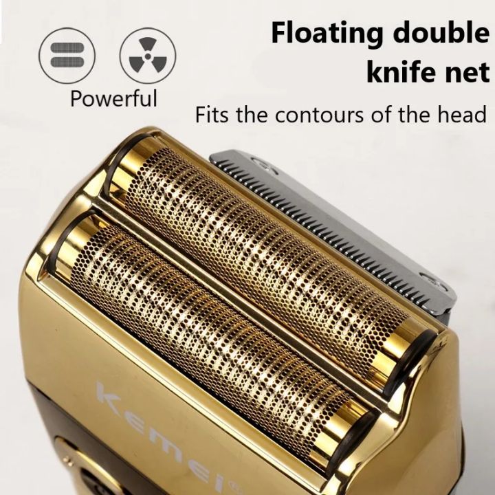 Kemei%20Original%20Electric%20Shavers%20Blades%20Golden%20Foil%20Knife%20Net%20and%20Cutter%20Head%20Suitable%20for%20KM-2028%20Replacement%20Floating%20Razor%20-%20Image%204