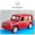 Mercedes Benz G Wagon Maroon 1/41 Scale (4.5 in) with Pull Back Action by Maisto. 