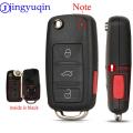 Jingyuqin 2/3/4/5 Buttons Folding Remote Car Key Case Shell For VW Sharan Tiguan Golf Sagitar Polo MK6 Touareg. 