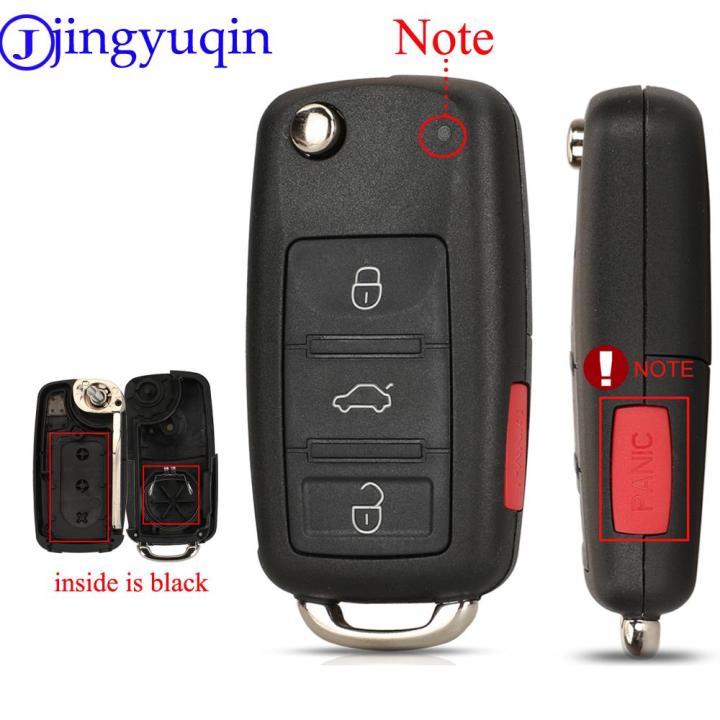 Jingyuqin%202/3/4/5%20Buttons%20Folding%20Remote%20Car%20Key%20Case%20Shell%20For%20VW%20Sharan%20Tiguan%20Golf%20Sagitar%20Polo%20MK6%20Touareg%20-%20Image%202