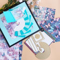 Circular Waterfall Card Metal Cutting Die Cut Golden Dies for Gift Packing Paper Craft Handmade Card Making DIY Greeting Cards.