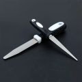 2-in-1 diamond sharpening stone, suitable for knives, scissors, and gardening tools - durable steel structure. 