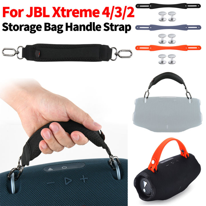 Speaker Handle Belt Silicone Detachable Speaker Grip Tape with 2 Pair Screws Outdoor Travel for Xtreme 4 Portable BT Speaker
