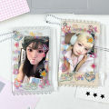2pcs Dopamine Cute Graffiti Photocard Zipper PVC Case Polaroid  Photo Card Holder. 