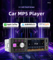 Car Radio Player 1Din 4 "CarPlay Android Auto Mirror Car Media Player Touch Screen Bluetooth TF AUX USB TypeC Charging FM60. 