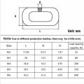 1Meter 2/3/4/5/6mm Stainless Steel Chains Lifting Chain Rope High Quality Metal Chain for Guardrail Hanging Clothes Pet Traction. 
