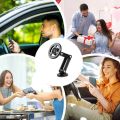 Magnetic Car Phone Holder 360 Rotation Adjustable Foldable Phone Bracket for iphone 15 14 13 12 11 Pro Max .