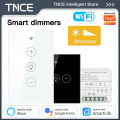 TNCE Tuya Dimmer Switch WIFI EU/US Brightness adjust LED Light Dimmer Breaker Module Smart Life Voice Control Alexa  Home. 