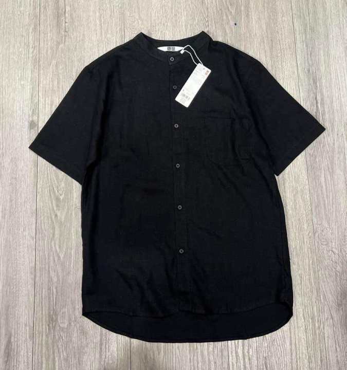 Uniqlo%20Men%20Chinese%20Collar%20Linen%20%F0%9F%92%AF%20%20%20The%20Fabric%20Is%20Very%20Good,%20Beautiful%20Shape,%20Front%20Buttons,%20Has%20a%20Pocket%20on%20One%20Side%20of%20the%20Chest.%20This%20Model%20Looks%20Great%20on%20Anyone%20Who%20Wears%20It.%20-%20Image%207