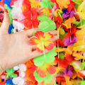 10/20/50pcs Hawaiian Flower Wreath Necklace Summer Tropical Birthday Party Decoration Luau Wedding Artificial Flower Garland Lei.
