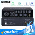 BOMGE U202 USB Audio Interface with Mic Preamplifier XLR/TSR/TS Ports 48V 32-Bit/192kHz Resolution for computer recording Stream. 