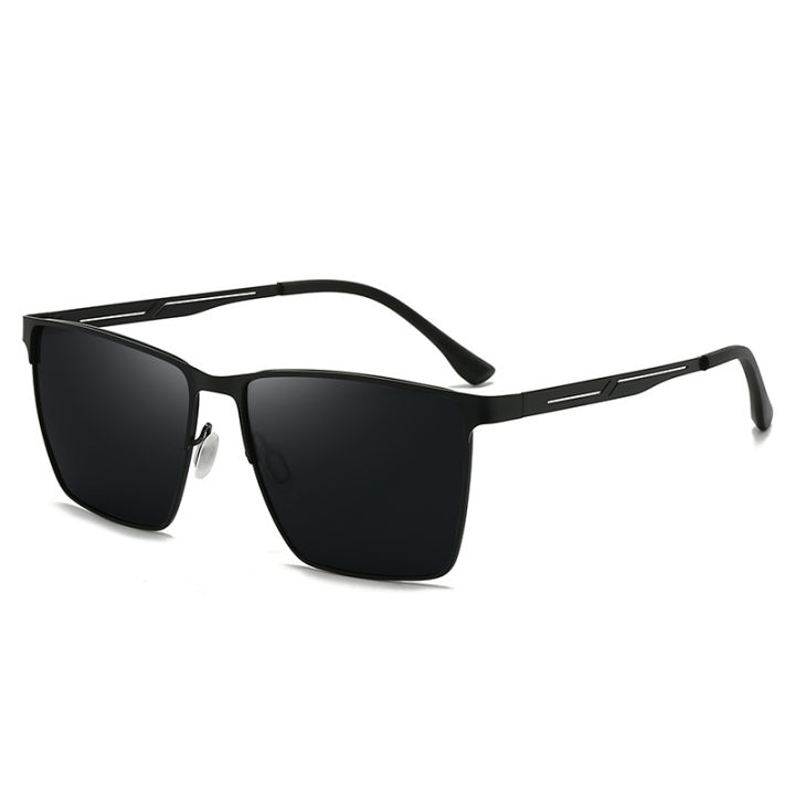 New%20Men's%20Business%20Polarized%20Sunglasses%20Metal%20Square%20Frame%20Fashion%20Sunglasses%205152%20-%20Image%203