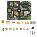Large City Road Map DIY Scene Road Signs Car Parking Lot Game Children Playing Traffic Mat Climbing Carpets for Baby Toys Gifts. 