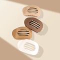 Leopard Matte Fashion Oval Hair Claw Clip for Women New Design Curved Flat Styling Barrettes Acrylic Lying down Hair Accessories. 
