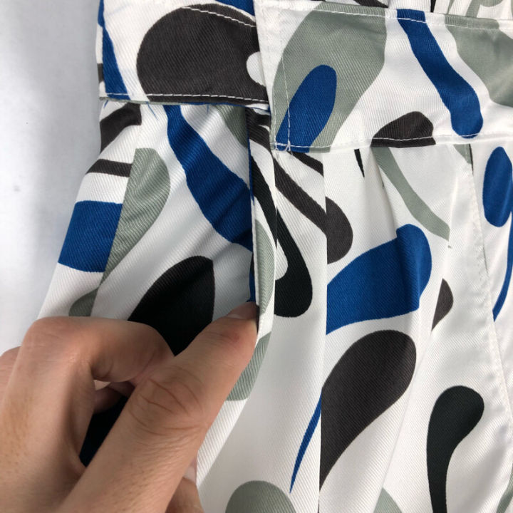 Iconic%20Blue%20looknum%20shorts%20#2840%20Drawstring%20waist%20silk%20satin%20trim%20pocket%20and%20bow%20tie%20waist%20pants%20women%20beach%20pants%20-%20Image%205