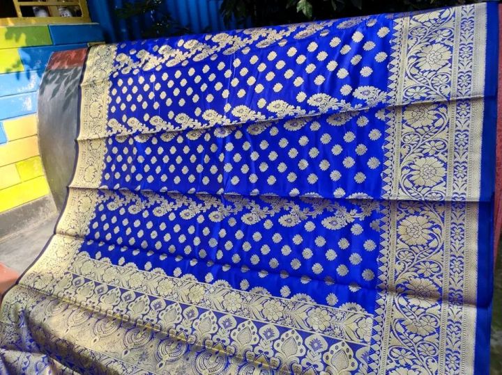 Soft silk katan Saree For Women Without Blouse Pieces