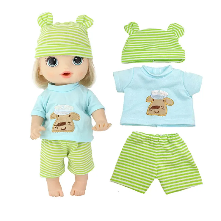 3pcs%20In%201,%20New%20Jumpsuit%20Set%20Suitable%20For%2012%20-%2013%20-%2014%20Inch%20Baby%20Doll%2030%2032%2035cm%20Reborn%20Baby%20Doll%20Clothes%20-%20Image%204