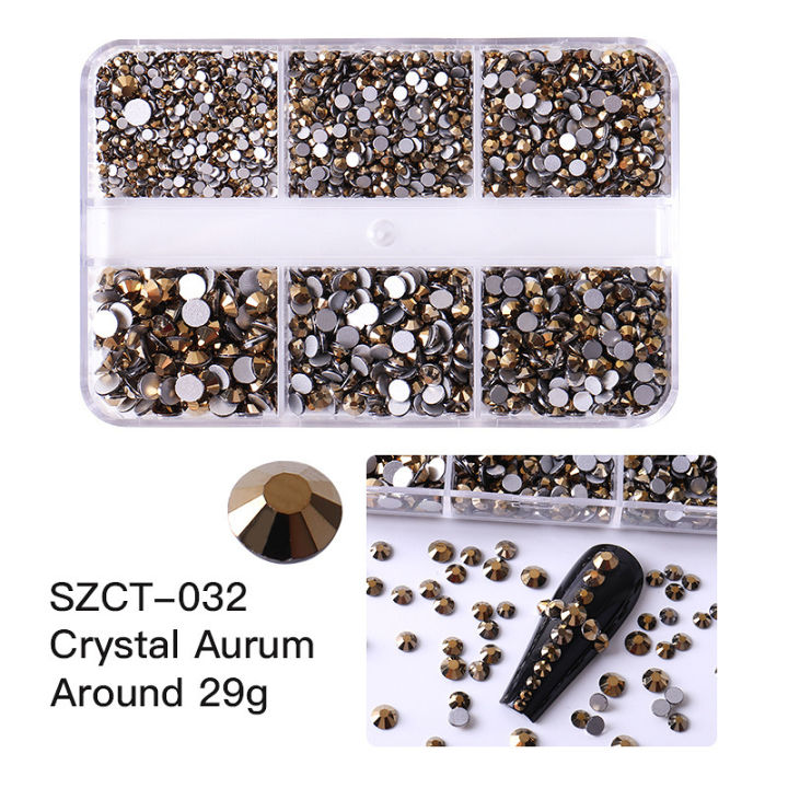 6grids%20SS6-20%20Mixed%20Size%20Pink%20Bronze%20Silver%20Flatback%20Rhinestones%20Gems%20Flashing%20Diamonds%203D%20Nail%20Art%20Decorations%20Crystals%20-%20Image%205