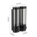 600mL Manual Soap Dispenser Wall Mounted Hand Press Soap Dispenser for Dish Liquid Lotion Shower Gel Shampoo Chamber.
