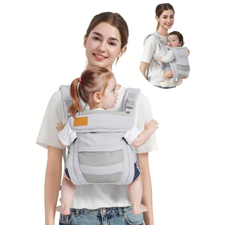 New Baby Carrier Wide Strap Wrap Newborn Kangaroo Backpacks Strap Multifunctional Toddler Outdoor Baby Activity Supplies