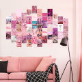 50Pcs Aesthetic Posters Decorative Collage Cards Minimalist Postcards Teens Favors Artistic Painting Dorm Room Wall Decoration. 