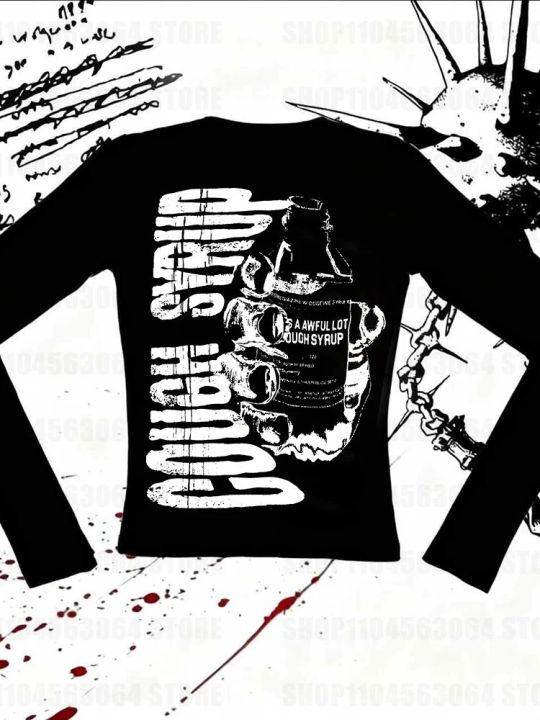 Spring%20new%20American%20spicy%20girl%20printed%20long%20sleeved%20T-shirt,%20fashionable%20and%20simple%20style,%20loose%20round%20neck%20slimming%20women's%20sty%20-%20Image%205