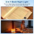 LED Flat Panel Book Light USB Charging Eye Protection Night Vision Reading Lamp for Students Indoor Use 2 in 1 Night Lights. 