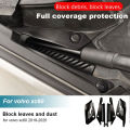 Rain Gutter Covers For Volvo XC60 2018-2025 Anti-leaf Debris Blocking Wiper Drain Slot Modified Drain Retrofit Hood-drain Hole. 