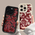 Red Lip Phone Cases For iPhone 15 Pro Max Case iPhone 11 13 12 14 Pro 7 8 Plus SE XS Max X XR Liquid Silicone Shockproof Cover. 