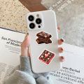 50PCS Chocolate Stickers Exquisite Handheld Materials Phone Cases Laptop Suitcases Water Cups Waterproof Stickers.