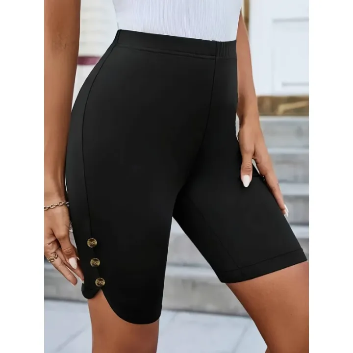 Plus%20Size%201XL-5XL%20Women%20Yoga%20Shorts%20High%20Waisted%20Knee%20Length%20Stretchy%20Casual%20Shorts%20Ladies%20Yoga%20Lightweight%20Comfy%20Shorts%20-%20Image%203