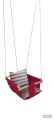 Baby Swing set with comfortable Soft Backrest Cushion, Secure Wooden Hanging Hand made Swing Seat Chair for infants. 