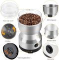 Electric Coffee Grinder,Mini Spice Grinder Electric 300ml with Stainless Steel Blades Dry Grinder forfor Beans, Spices (Sliver). 