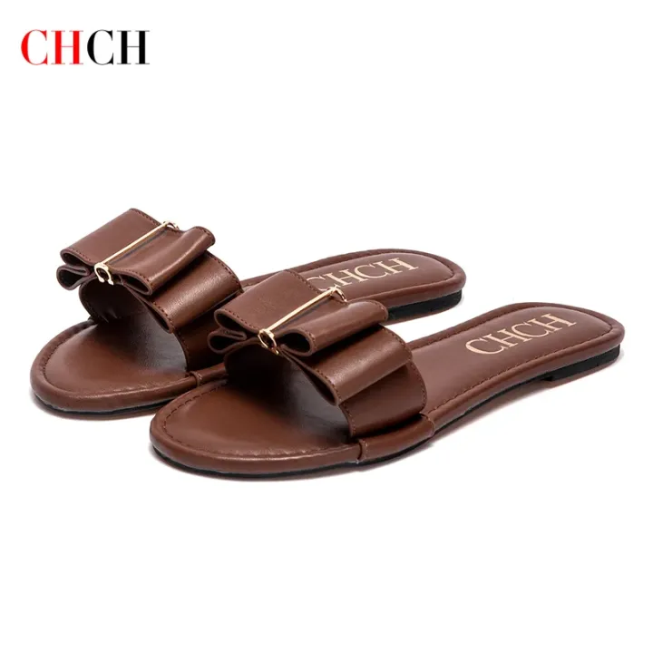 Women's%20Flat%20Shoes%20CHCH%20New%20Summer%20Bow%20Casual%20Slippers%20Black%20Commuting%20Woman%20Shoes%20-%20Image%202
