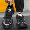 Men's breathable mesh casual sports shoes four season soft soled comfortable outdoor running shoes student shoes male sneakers. 