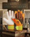 Flyden Premium Goalkeeper Gloves with Uncompromising Grip - Professional Soccer Match Football Gloves - Adjustable Wrist Support. 