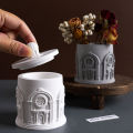 Building Storage Jar Silicone Mold with Lid 3D Concrete Casting Mold DIY Candle Holder Flower Pot Making Supplies Craft Mold. 