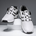 New Men's Fashion Casual Sports Shoes, Comfortable Hovershoe Sole, Outdoor Leisure Walking Cycling, Golf Shoes, Black and White.