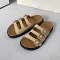 New Design Buckle Black and White Summer Slipper Sandal For Women By Chapals.np. 
