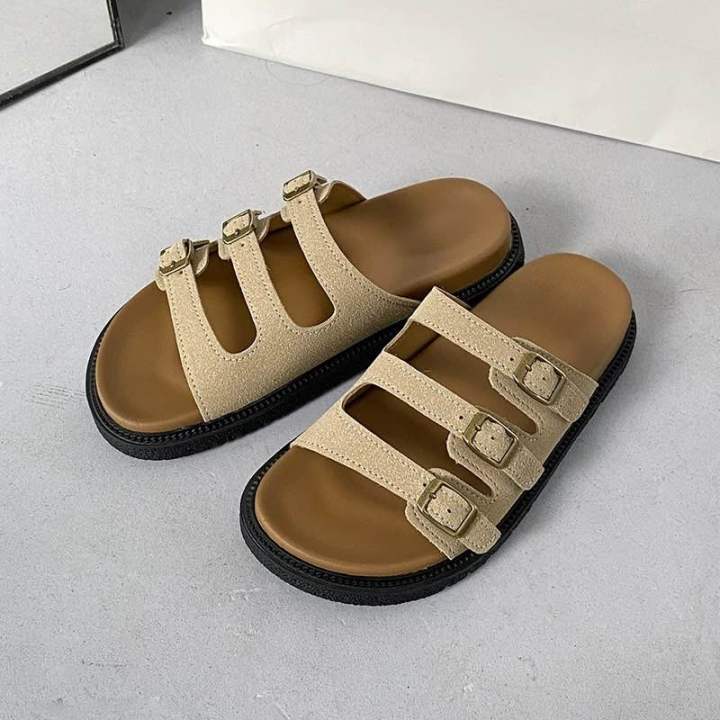 New%20Design%20Buckle%20Black%20and%20White%20Summer%20Slipper%20Sandal%20For%20Women%20By%20Chapals.np%20-%20Image%203