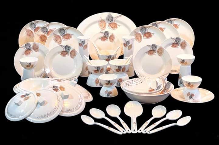 60 PCS Dinner set, Diamond Melamine Tableware set.