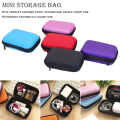 EVA Travel Storage Bag Portable Zipper Case for Headphone Earphone Charging Cable Electronics Organizer Data Cable Packing.
