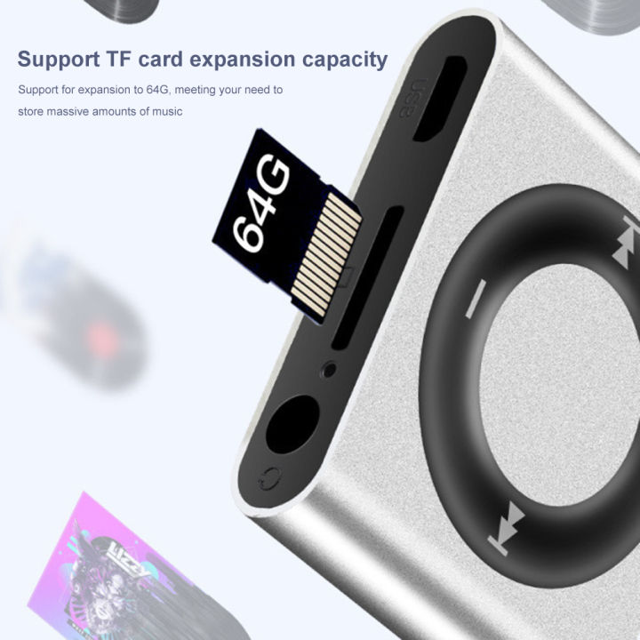 Mini%20MP3%20Player%20Metal%20Clip-on%20Sports%20Music%20Player%2064G%20Expansion%20180mAh%20Build%20in%20Speaker%20Touch%20Tone%20Rechargeable%20for%20Boys%20Girls%20-%20Image%203