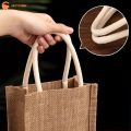 1PCS Red Wine Handbag Wine Box With Window And Handle Single/ Double Bottle Champagne Package Bag Wedding Favors For Guests.