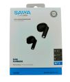 Original SAIYA Metal Wireless Earphones / Earbuds MT2 For Gym Running Workout Mini Earbuds 5.3V Truly Wireless - Black. 