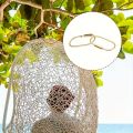 Golden Brass Key Rings with Screw Lock Clips - Keychain Organizer for Handbags, Purses, Keys - Durable Bag Charms for Outdoor. 