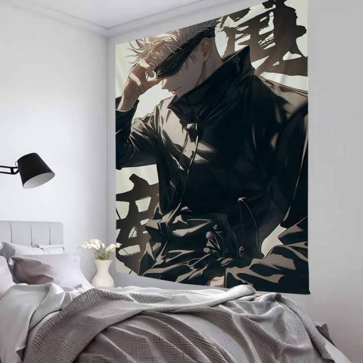 Anime Character Gojo Satoru Jujutsu Kaisen Tapestry Room Decor Wall ...