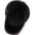 Winter Baseball Cap Warm Windproof Thickened Woolen Knitted Ear Protection Cap Men Adjustable Outdoor Sport Running Earflap Hat.