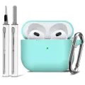 AirPods 3 Case Cover with Cleaner Kit,Soft Silicone Protective Case for Apple AirPod Pro 2nd/1st Generation Case for Women Men. 