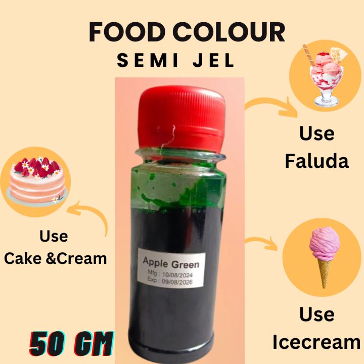 Redman Food Colour Apple Green 50gm